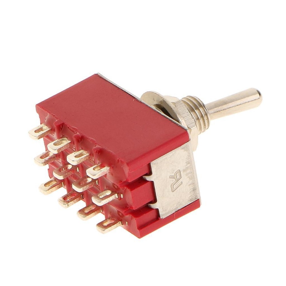 5x Toggle Switch on / on PDT + 12-pin Round Handle