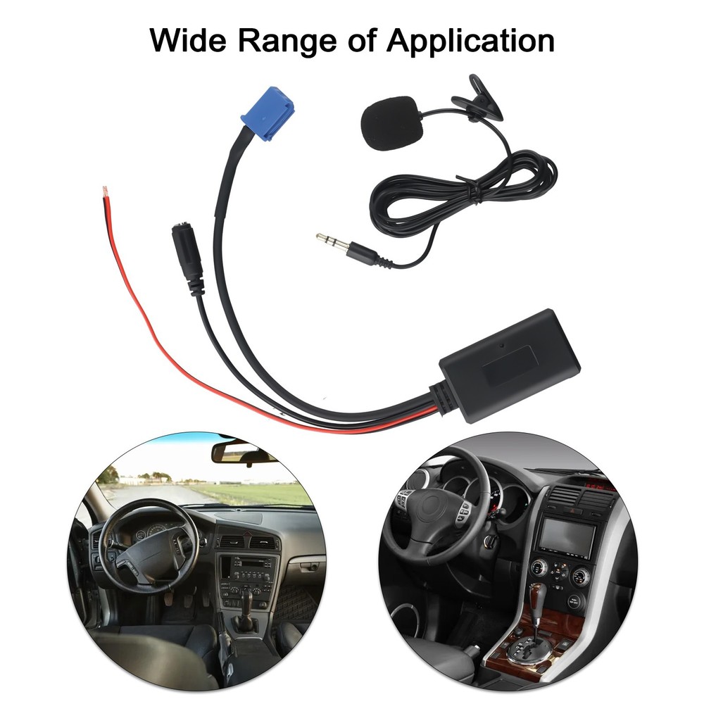 Cable Adapter Cable ABS BT5.0 Version Black Module Handsfree
