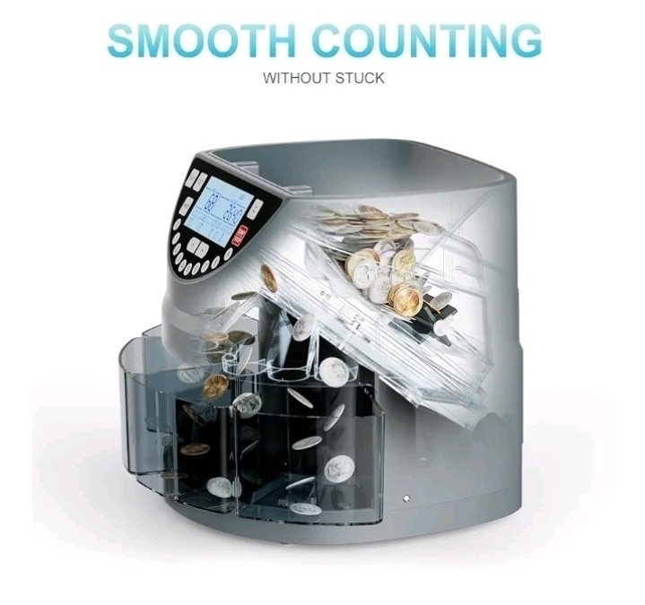 Aneken Coin Counter and Sorter with TFT Display - Accurate Sorting Machine