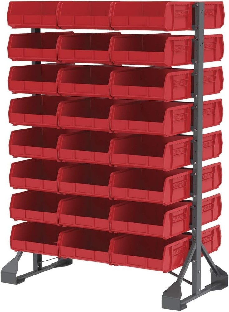 30235 AkroBins Plastic Storage Bins,Space-Saving Stackable Bins for Garage,Pan..