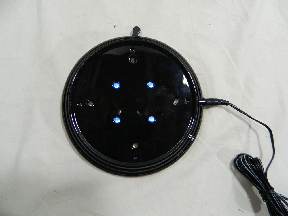 Light Up Display Black Stand Multicolored Illuminated Base