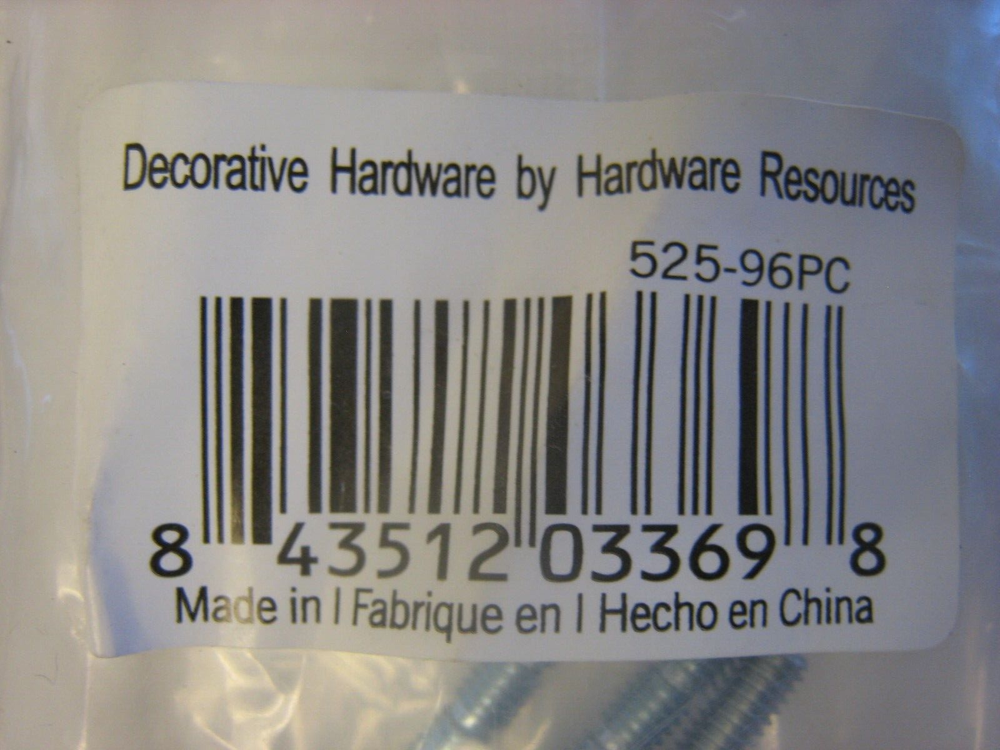 3 Polished Chrome Door/Drawer Pulls Hardware Resources 525-96PC 3-3/4" C-C