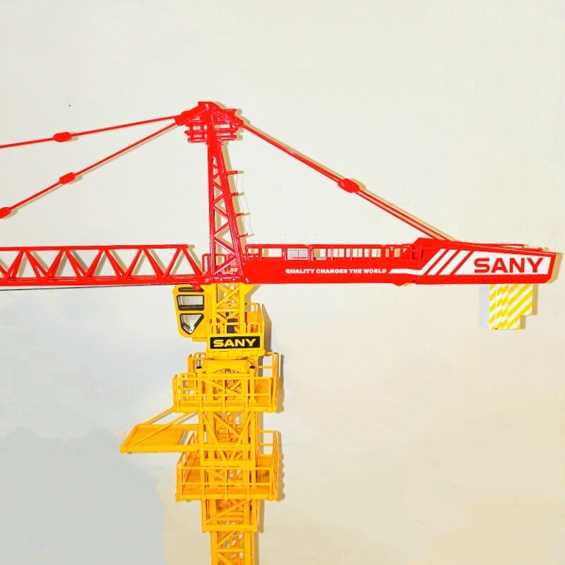 1:75 SANY Tower Crane Constuction Machine Equipment Diecast Model Collection