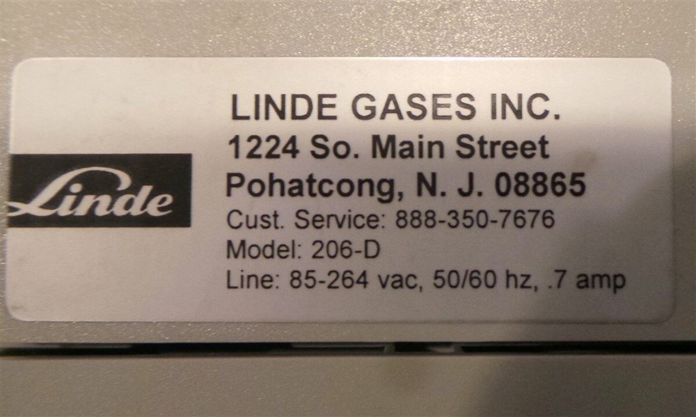 Spectra Linde Gases 206-D Standard System Shutdown Controller LCD New