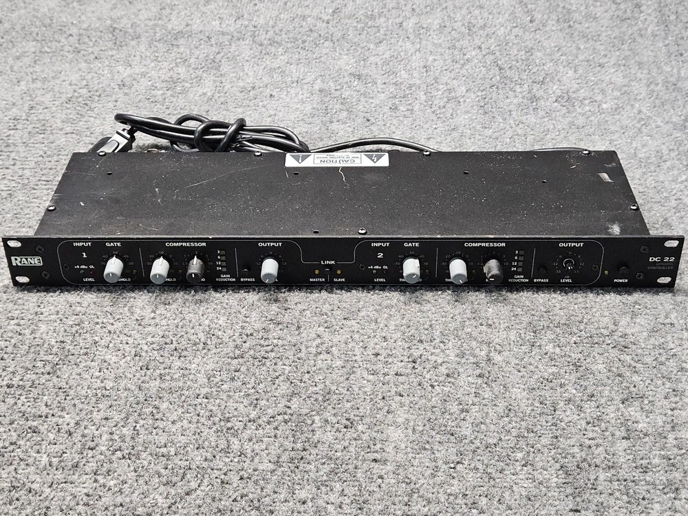 Rane DC-22 Dynamic Controller Signal Processor/Compressor DJ Limiter 2-Channel