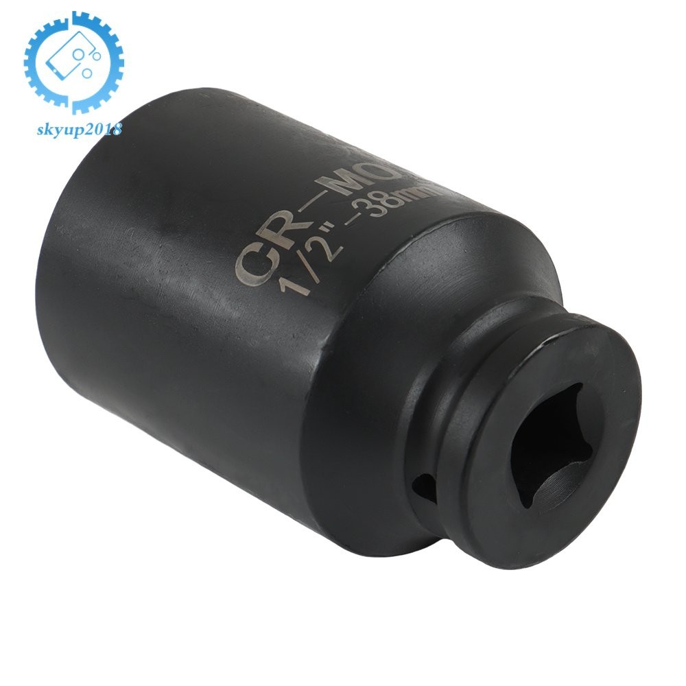 9pcs 29-38mm 1/2" Drive Metric Axle Hub Nut Socket Deep Impact Socket Tool Kit