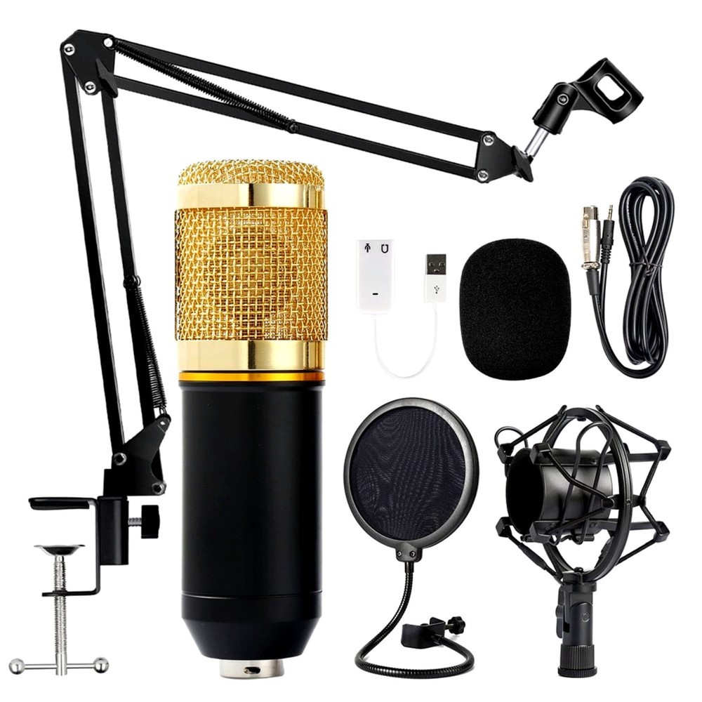USB Microphone for Computer Podcast, Gaming or Recording Complete Kit Free Ship