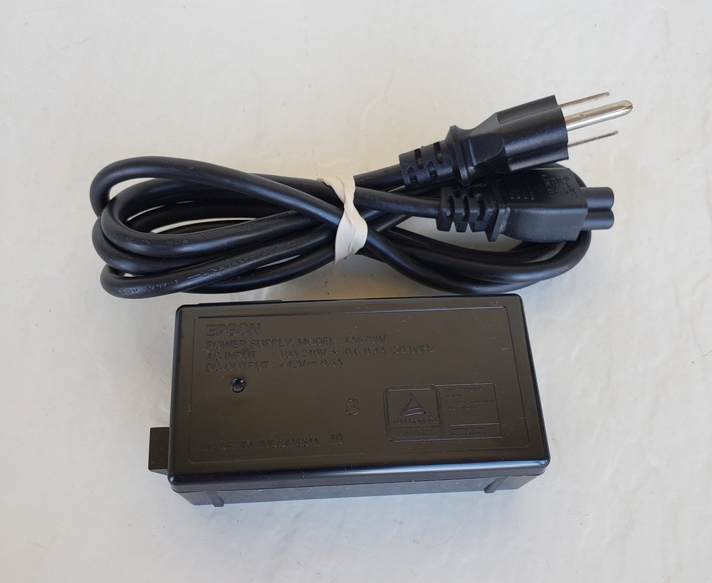 EPSON WORKFORCE PRO WF-3820 PRINTER POWER SUPPLY AND CORD