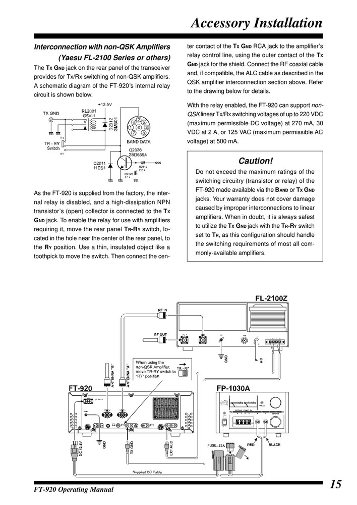Yaesu FT-920 — OPERATING MANUAL Guide Documentation — 98 Pg — Half Size 5.5x8.5