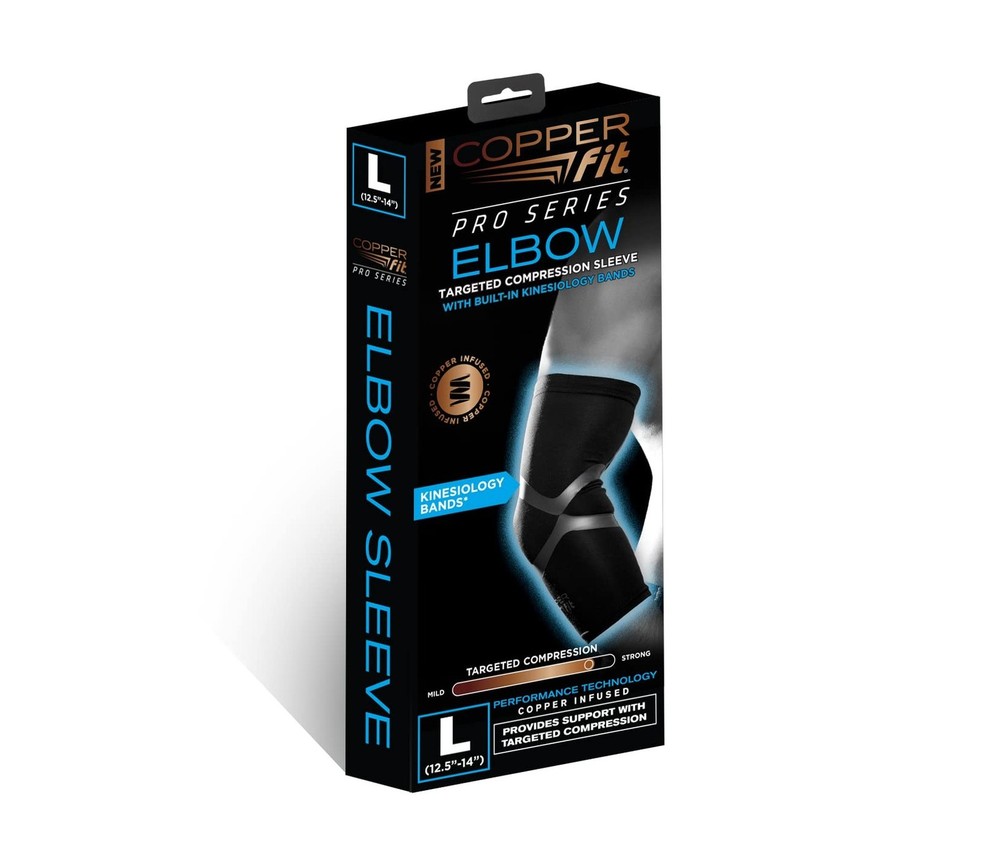 Copper Fit Pro Series Performance Compression Elbow Sleeve Large 1