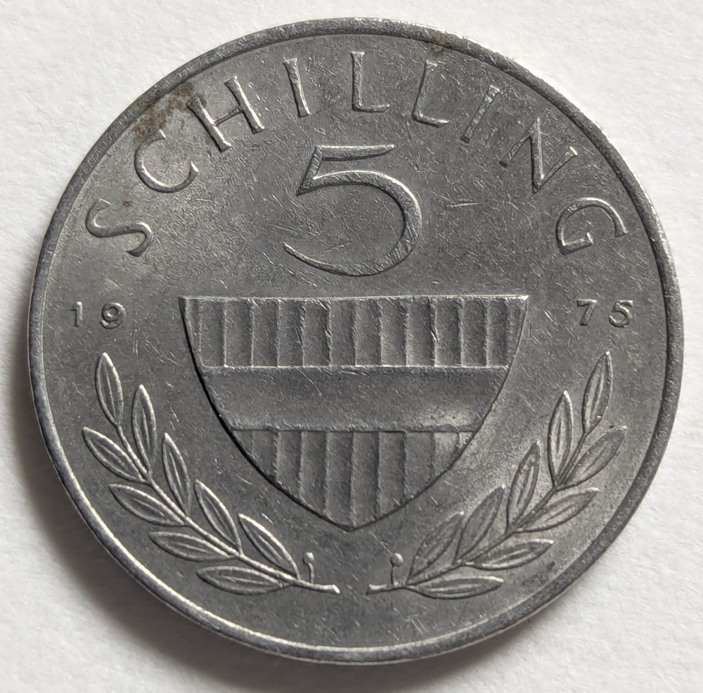 Austria, 1975, 5 Shillings
