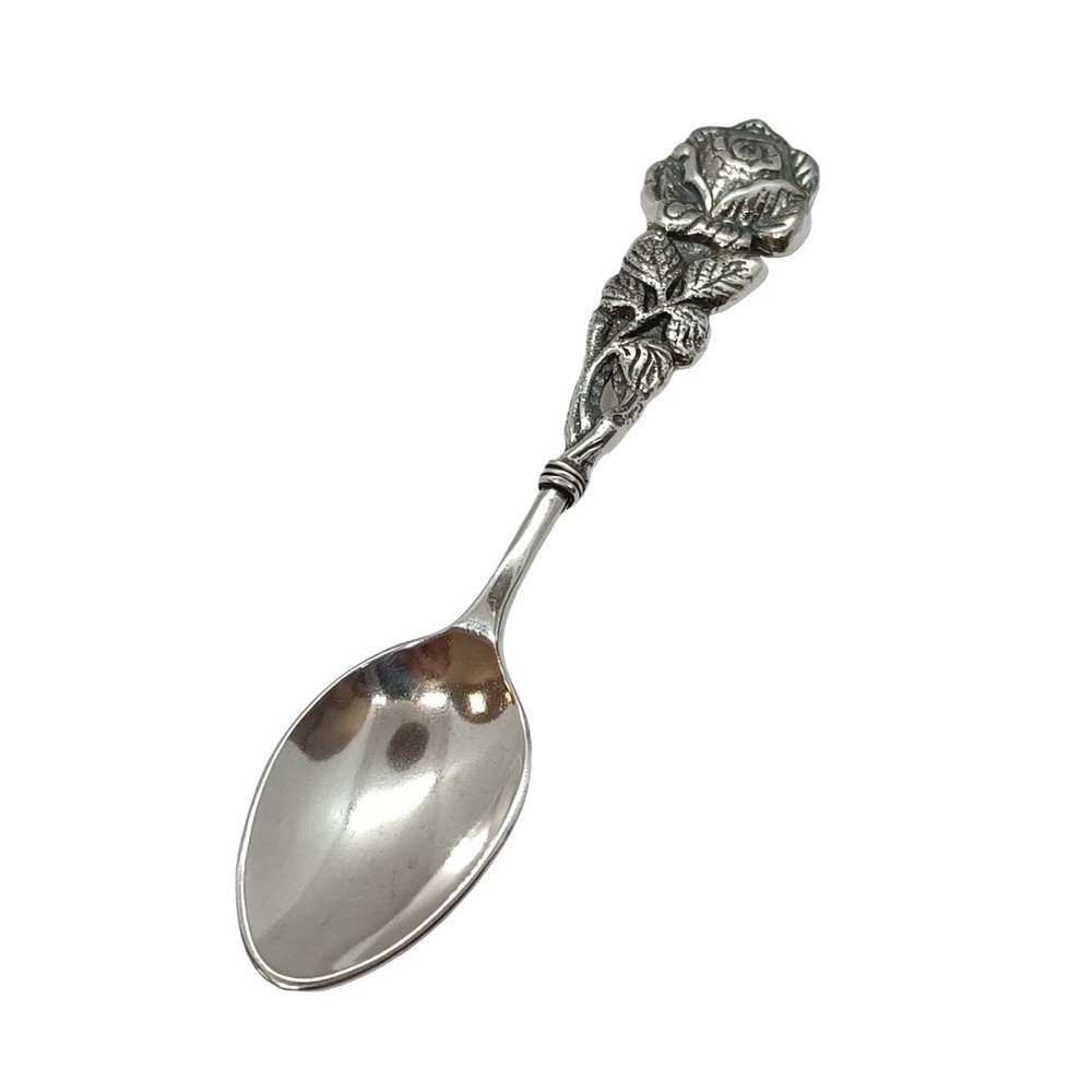 Genuine sterling silver baby spoon solid hallmarked 925 handmade nickel free