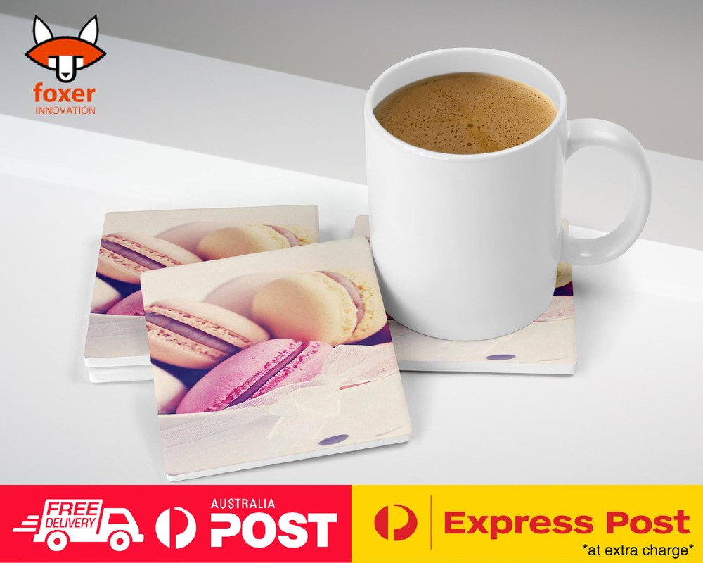 COASTER COFFEE DRINKING MAT|CUTE SWEETS MACARON COOKIE #5