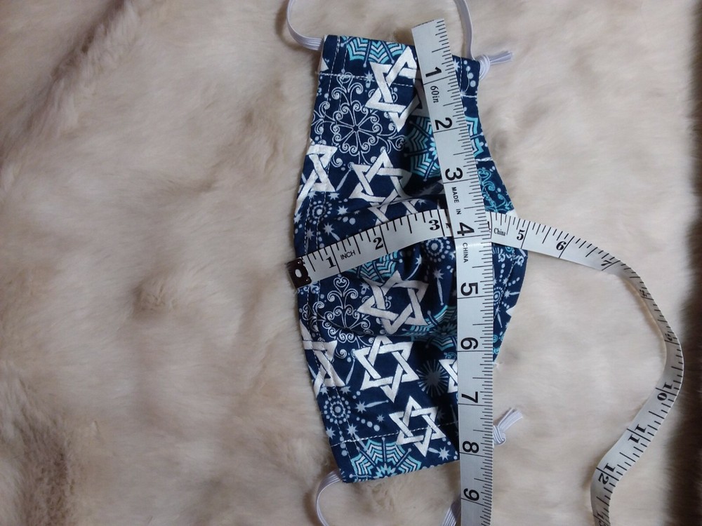 Hanukkah Cotton Face Mask Large