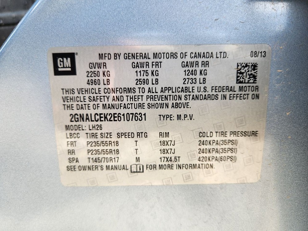 2010-2017 GMC Terrain Dash Mounted Lower 7" Display Screen