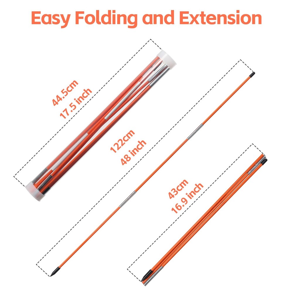Golf Alignment Sticks Collapsible, 3 Pack Alignment Sticks for Golf Training,...