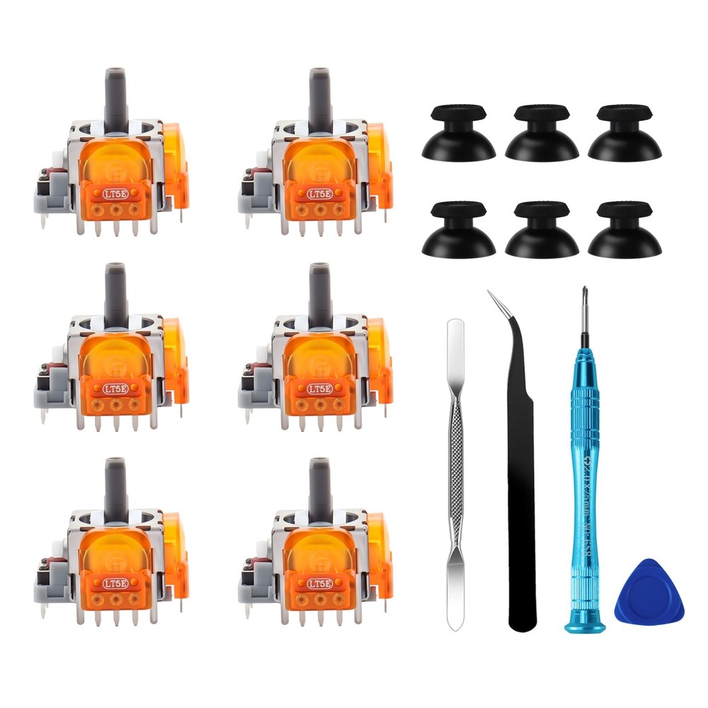 TMR Electromagnetic Joysticks Replacement for DualSense PS5 Controller, 3D An...