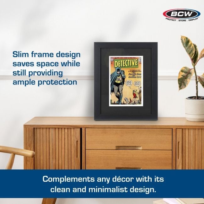 BCW Comic Book Frame Silver Age Book Display Wall Mountable with Matting