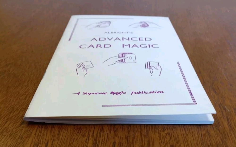 Albright's Advanced Card Magic; Albright, Howard P., 1980 - VTG Magic Book