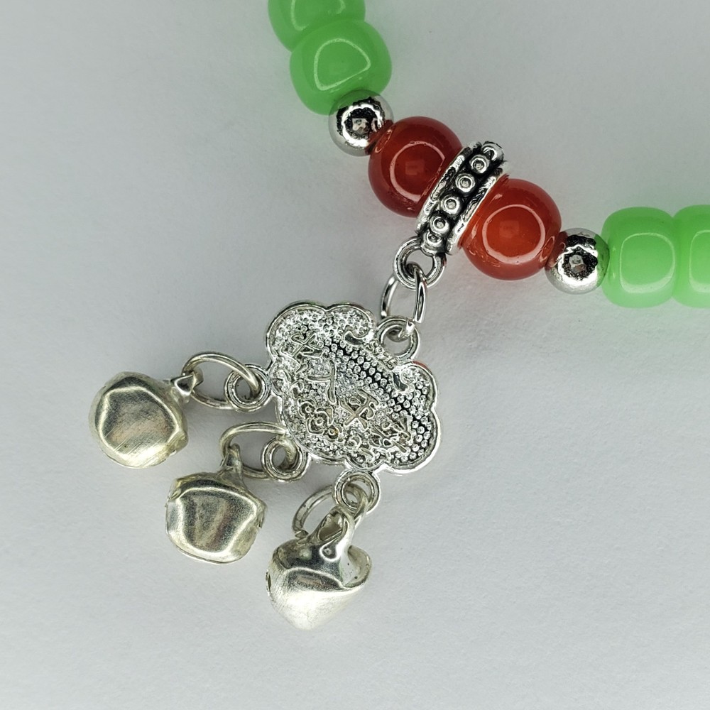 Hand crafted artisan unique gemstone bracelet