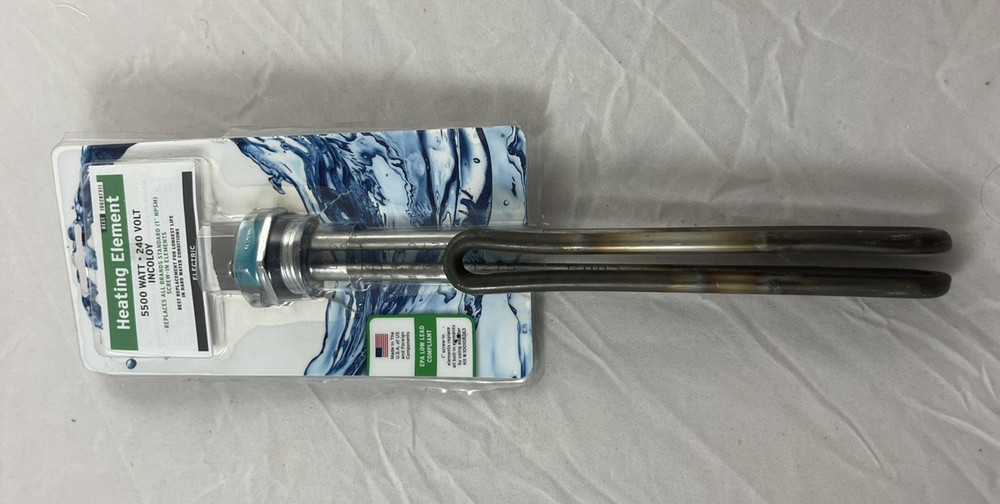 Reliance 100287311 Incoloy 240V Electric Heater Element 9-1/2 H x 4-3/8 W in.