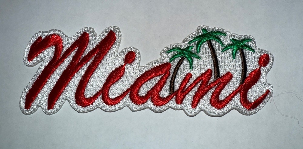 MIAMI Iron On Patch 4”