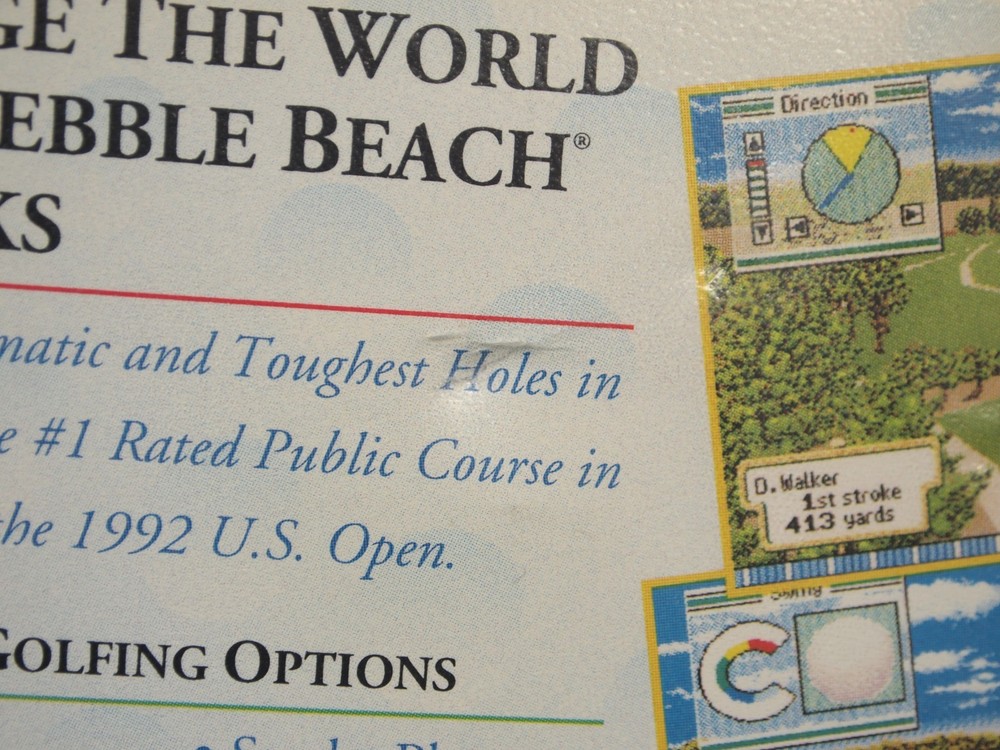 Pebble Beach Golf Links Case (SEGA Genesis) Authentic BOX ONLY