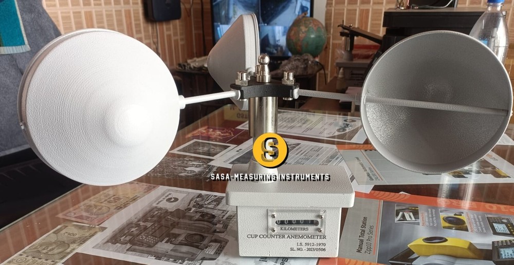 Weather Station Anemometer Cup Mechanical Counter Educational Physics Lab