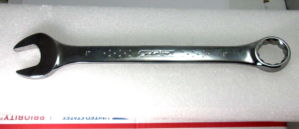 Expert E113236 Combination Wrench 1"/1" 12-PT, High-chrome finish. New