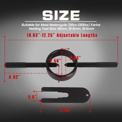 Motorcycle Fork Service Tool Kit, 3PCS Fork Maintenance Tool Set Fork Oil