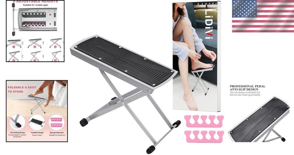 Convenient Adjustable Foot Stand for Smooth Pedicures - Professional Quality