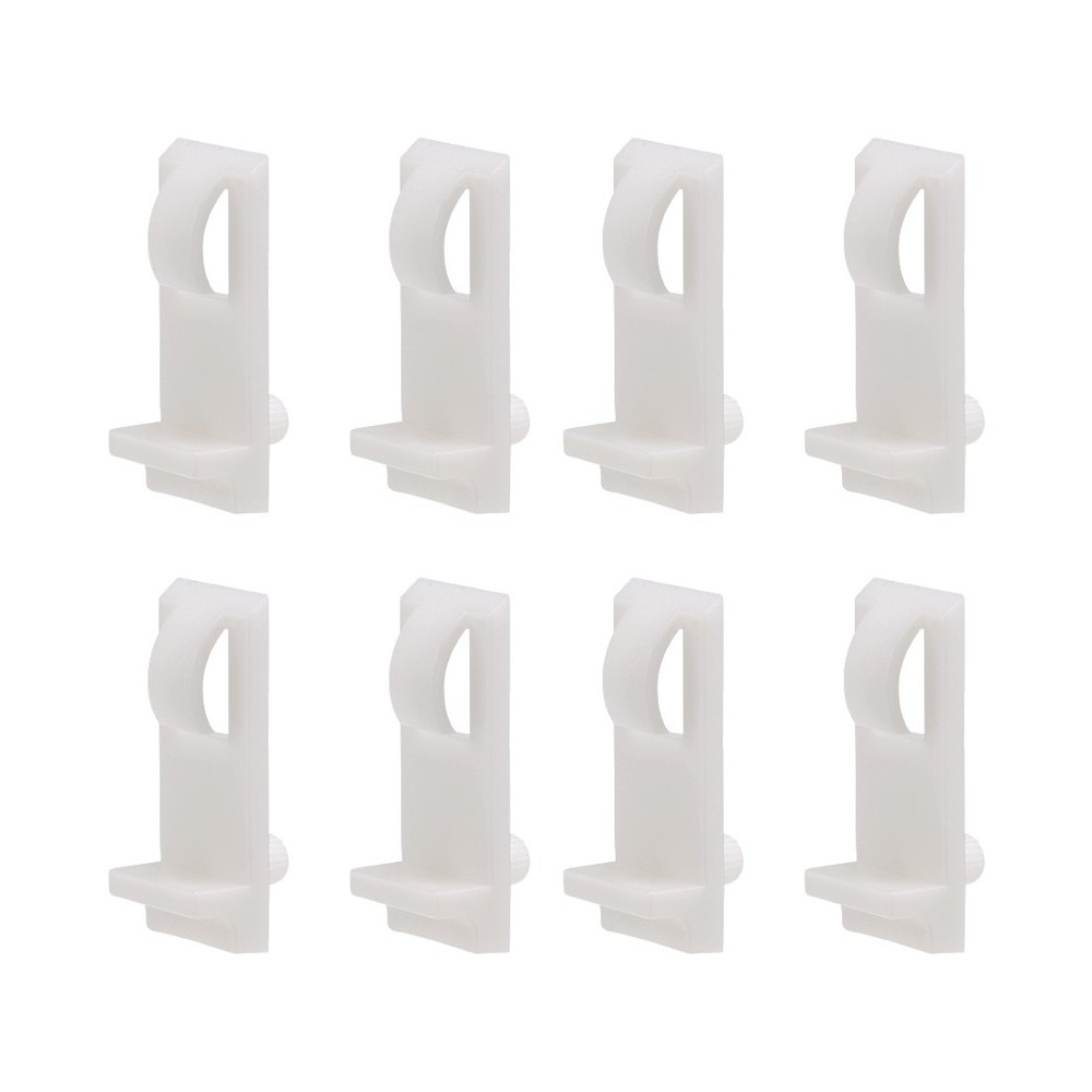 Shelf plugs support, 5mm shelf -, locking bracket shelf pin, white, 20pcs