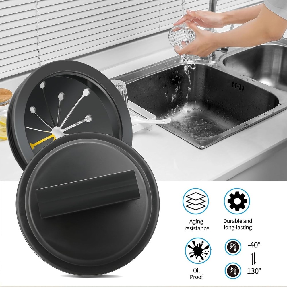 3-Inch Rubber Garbage Disposal Splash Guard for a Mess-Free Kitchen Experience