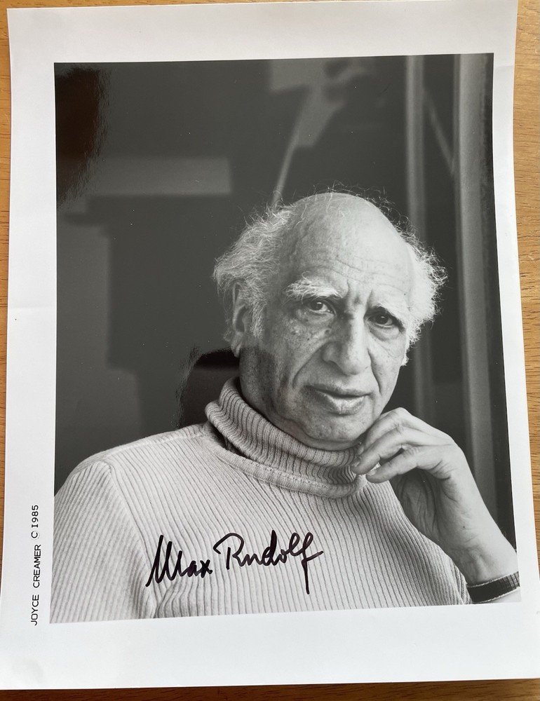 German Conductor Max Rudolf Autograph Photo