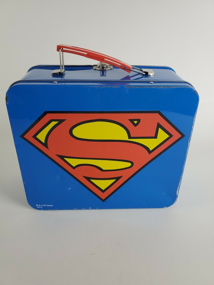DC Comics Superman Logo Trademark Tin Lunch Box