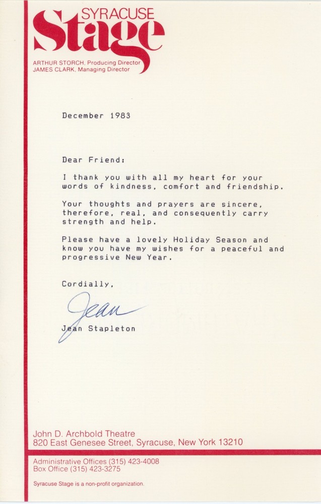 Jean Stapleton - TSL from 1983