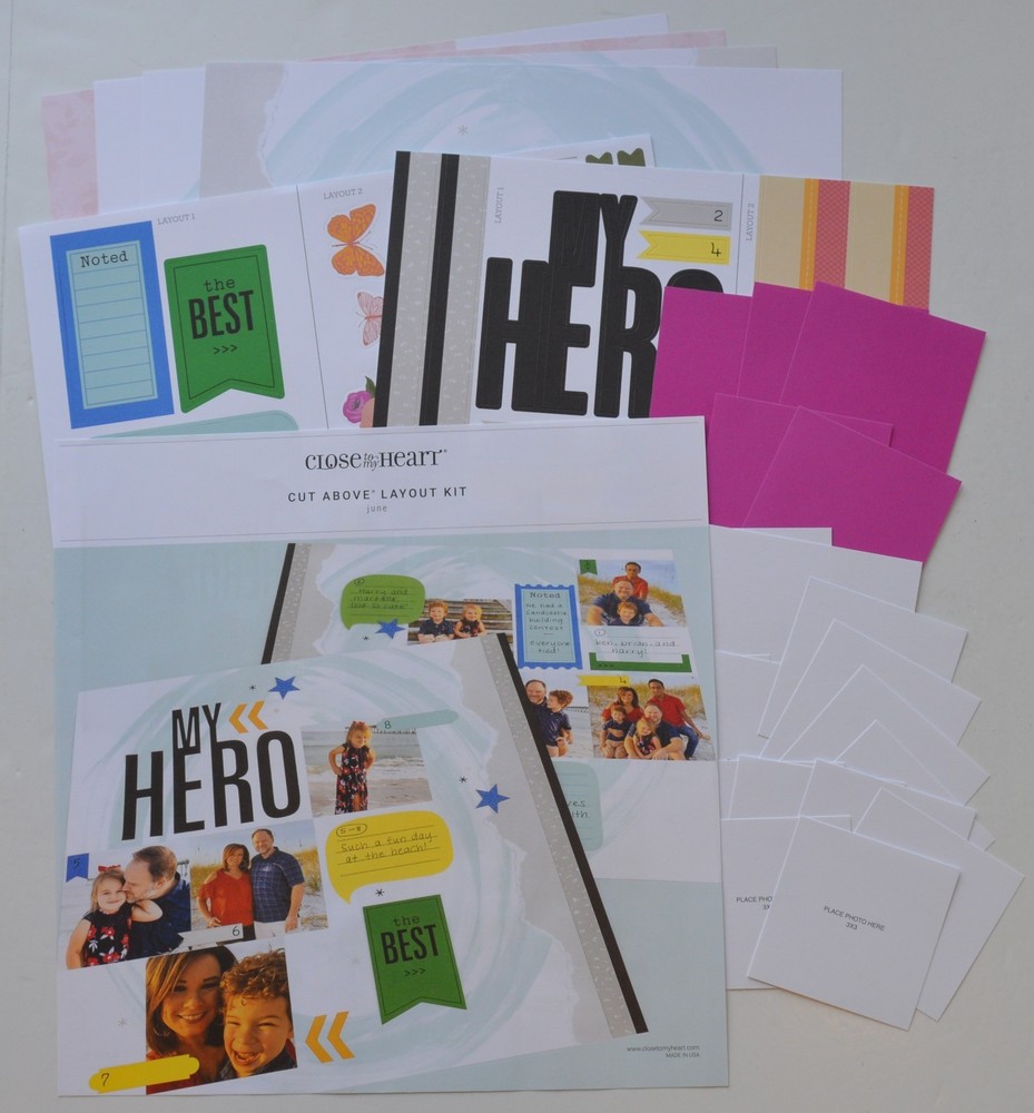 CTMH Scrapbooking Bundle “Cut Above Layout Kits” 10 Complete, 11 Partials