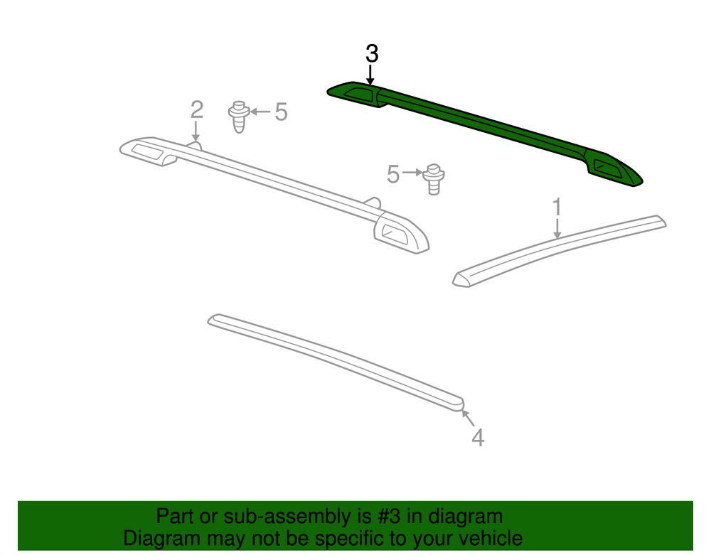 Genuine GM Side Rail 10337785