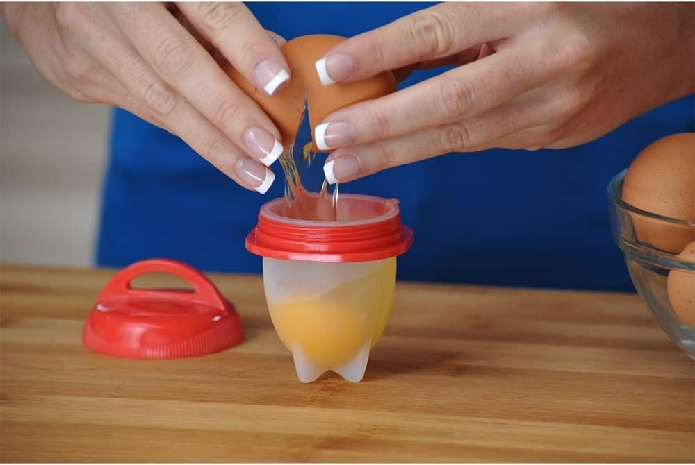 Egg Cooker - Hard Boiled Eggs without the Shell, 4 Egg Cups
