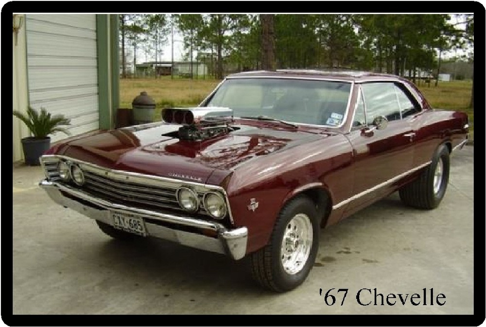 '67 Chevelle Refrigerator Magnet