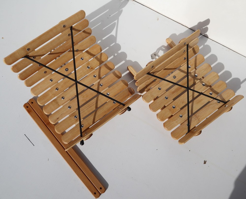 Custom Bamboo Bicycle Front Rack With Bungee Cords