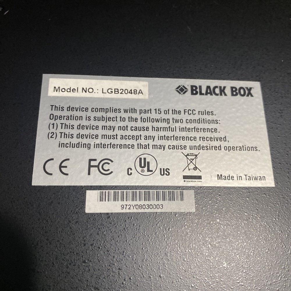LGB2048A BLACK BOX COMPUTER ACCESSORIES NETWORK 48 Port NEW