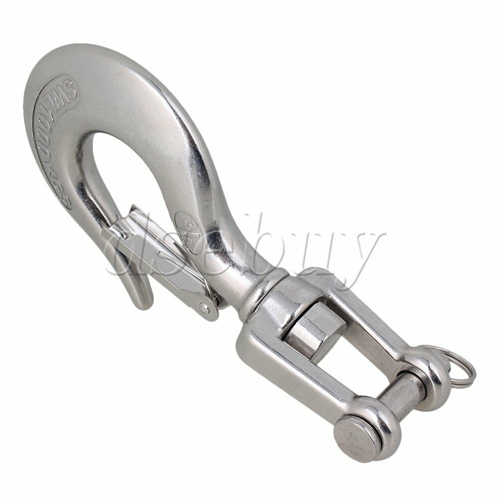 1000KG American Type Swivel Lifting Silver Tone Clevis Hook Rigging Accessory