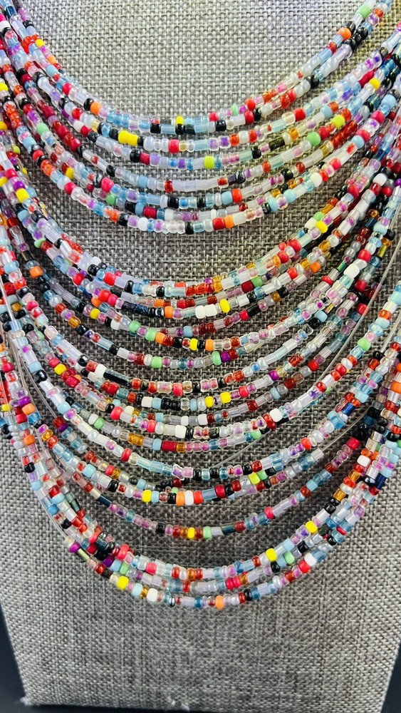 Lucida Design Multilayer Beaded Handcrafted Unique Necklace