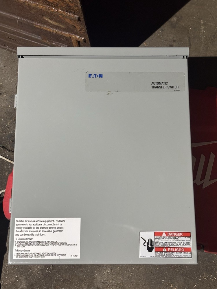 Eaton Automatic Transfer Switch 100 Amp 2 Pole Type N3R