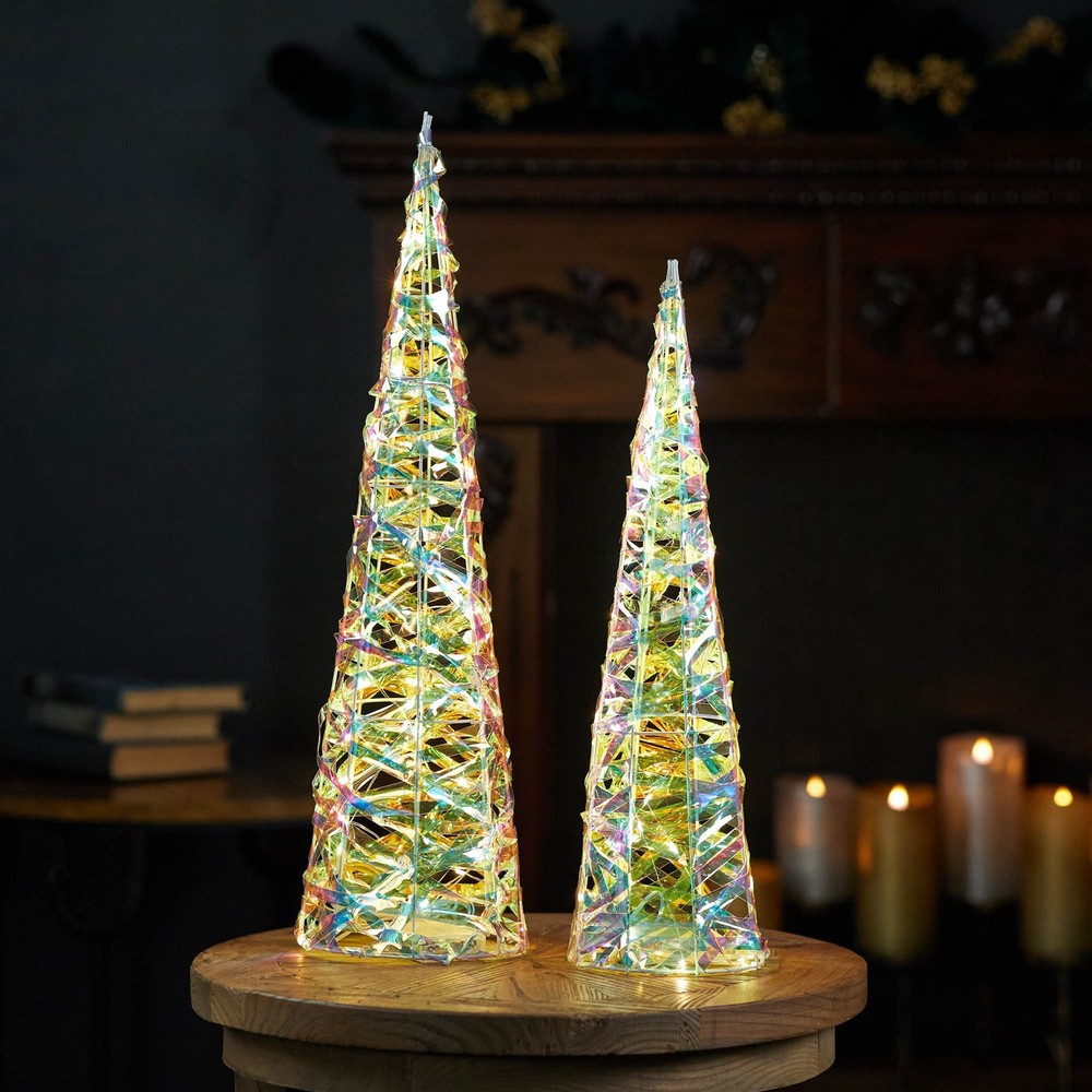 Iridescent LED Tree (Set of 2)