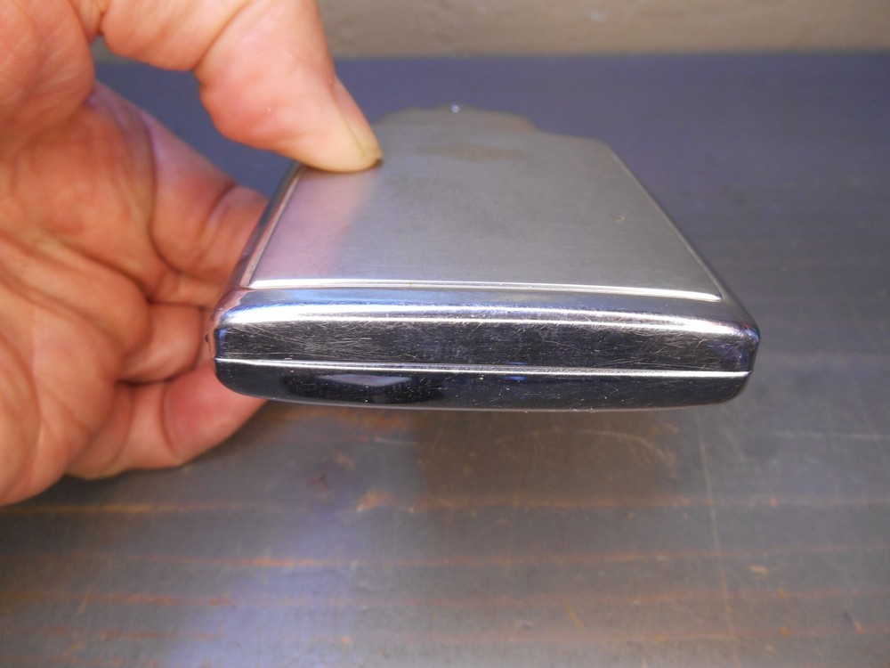 Ronson Mastercase Etched Silver Tone Cigarette Lighter Monogram RJD