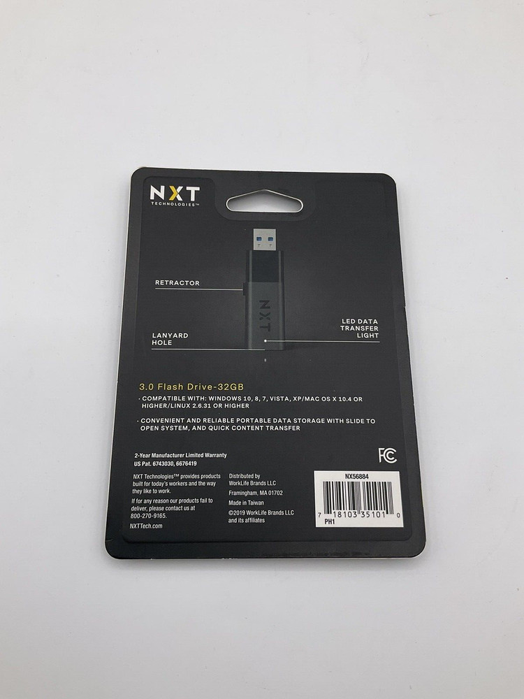 NXT Technologies 32GB USB 2.0 Flash Drive 2/Pack (NX56884)