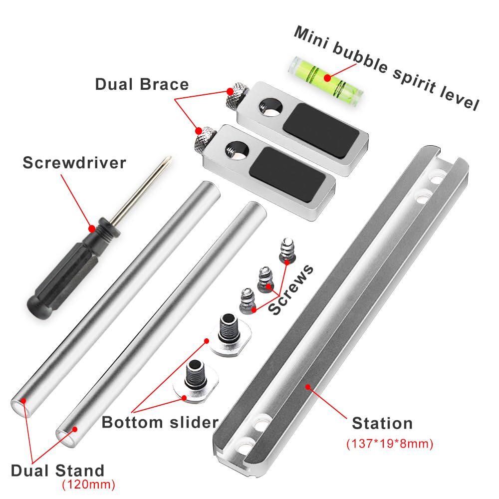 Graphics Card GPU Support Bracket Adjustable Aluminum GPU Sag Bracket Video C...