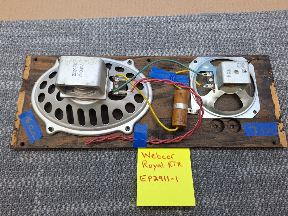 Webcor Royal Speakers